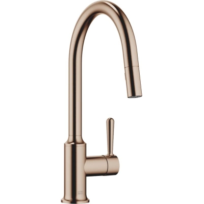 Dornbracht VAIA allatõmmatav ühe hoovaga dušisegisti, kõrgsurve, harjatud pronks, 33870809-42