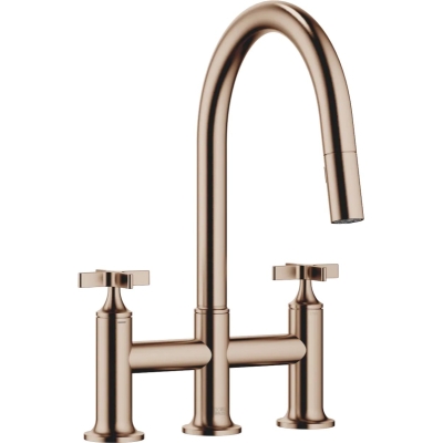 Dornbracht VAIA kahe auguga sildsegisti valamu/professionaalse duši jaoks - harjatud pronks, 19875809-42