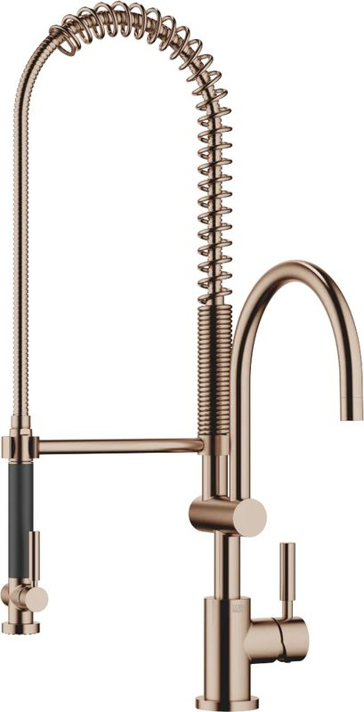 Dornbracht Tara Classic single lever mixer with pendulum shower professional, high pressure, brushed bronze, 33880888-42
