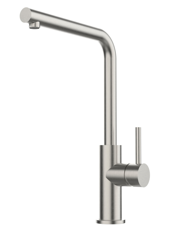 Systemceram KeraDomo SKIVA, смеситель однорычажный, высокое давление, 10040, массив нержавеющей стали