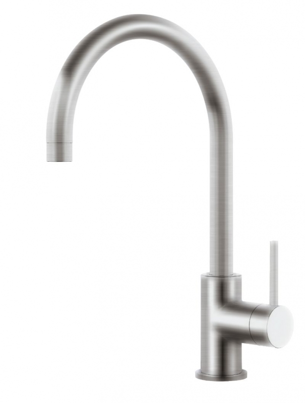 Systemceram KeraDomo FRESH, смеситель однорычажный, высокое давление, 10310, цвет: нержавеющая сталь