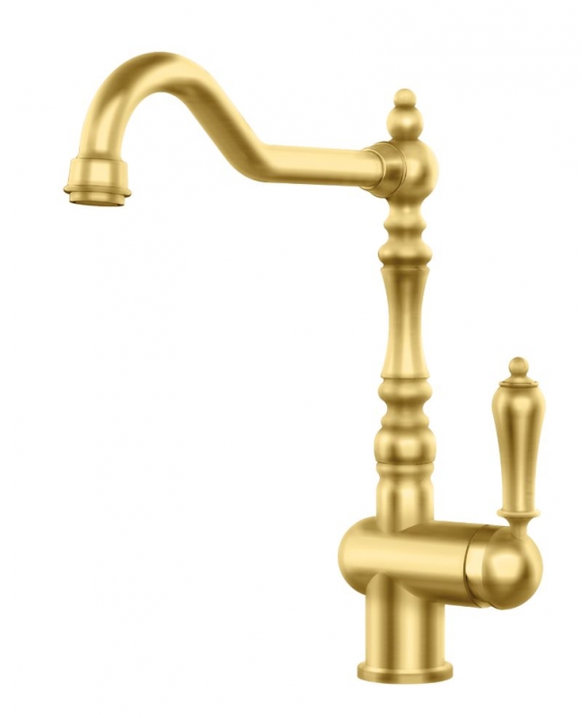 Systemceram KeraDomo RUBI, ühe hoova segisti, kõrgsurve, 10412, värvus matt kuld