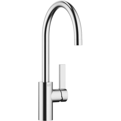 Dornbracht TARA ULTRA ühe hoovaga segisti valamu/professionaalse duši jaoks - harjatud kroom (roostevabast terasest välimus), fikseeritud tilaga, kõrgsurve, 33836875-93