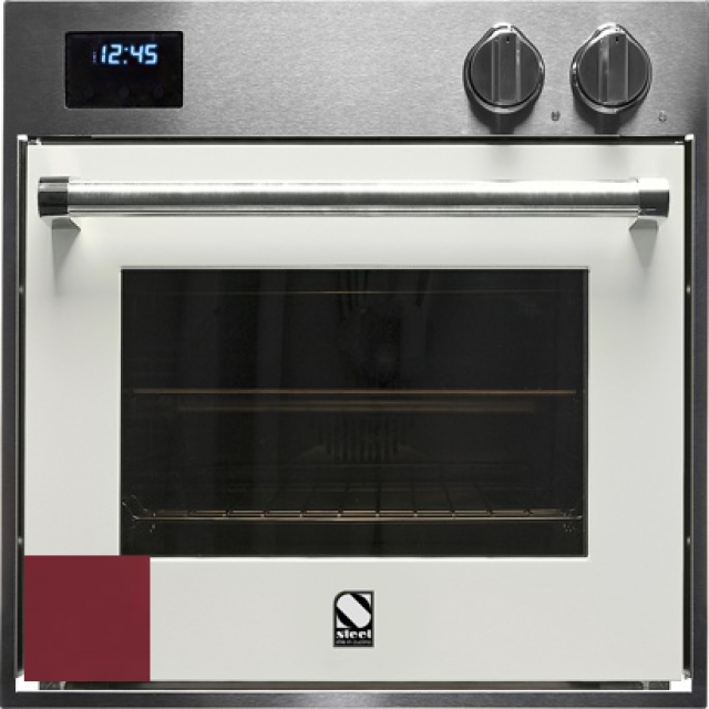 Steel Genesi 60x60, built-in oven, Combisteam, Bordeaux red color, GFE6-SBR, with 5 year guarantee!