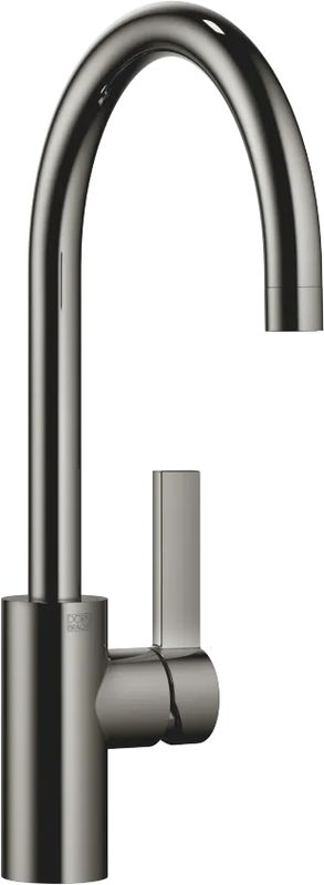 Dornbracht TARA ULTRA single lever mixer for sink/professional shower - dark chrome, with fixed spout, high pressure, 33836875-19