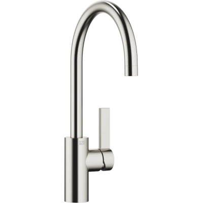 Dornbracht TARA ULTRA ühe hoovaga segisti valamu/professionaalse duši jaoks - harjatud plaatina, fikseeritud tilaga, kõrgsurve, 33836875-06