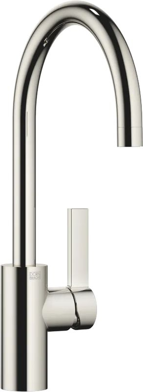 Dornbracht TARA ULTRA single lever mixer for sink/professional shower - platinum, with fixed spout, high pressure, 33836875-08