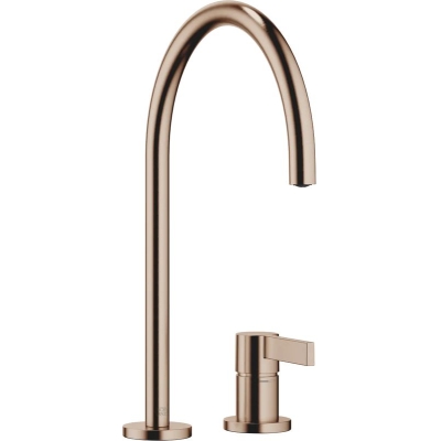 Dornbracht TARA ULTRA ühe hoova segisti, kahe auguga segisti üksikute rosettidega, kõrgsurve, harjatud pronks, 32815875-42