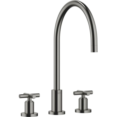 Dornbracht TARA kolme auguga aku - harjatud tume plaatina, 20816892-99