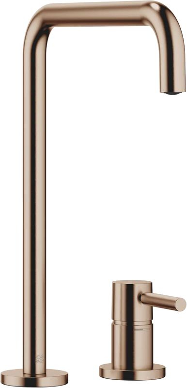 Dornbracht META SQUARE ühe hoova segisti, kahe auguga segisti üksikute rosettidega, kõrgsurve, harjatud pronks, 32815861-42