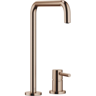 Dornbracht META SQUARE ühe hoova segisti, kahe auguga segisti üksikute rosettidega, kõrgsurve, harjatud pronks, 32815861-42