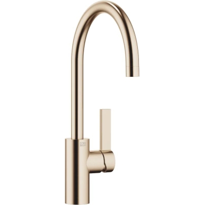 Dornbracht TARA ULTRA ühe hoova segisti valamu/professionaalse duši jaoks - harjatud šampanja, fikseeritud tilaga, kõrgsurve, 33836875-46