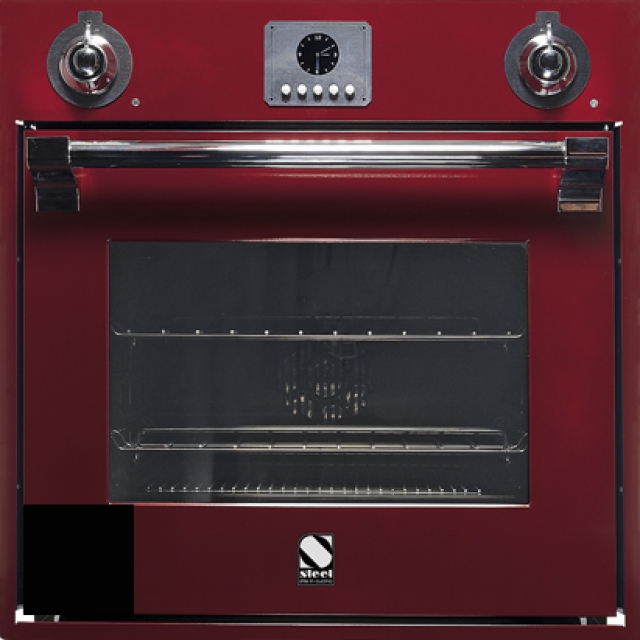 Steel Ascot 60x60, built-in oven, Combisteam, color black, AFE6-SBA, with 5 year guarantee!