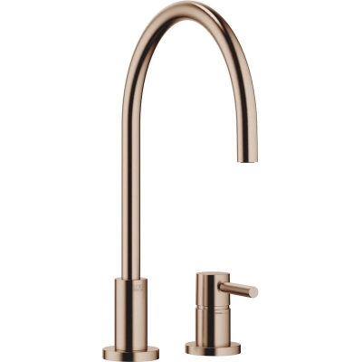 Dornbracht TARA ühe hoovaga segisti, kahe auguga mikser üksikute rosettidega, kõrgsurve, harjatud pronks, 32816888-42