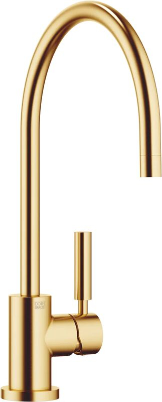 Dornbracht TARA single lever mixer for sink/professional shower - brushed brass (23kt gold), high pressure, 33836888-28