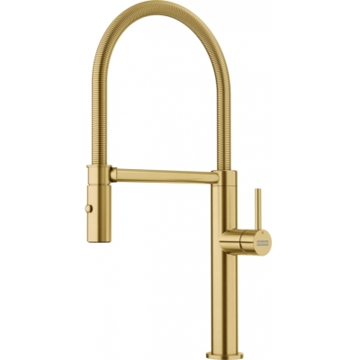 Franke Pescara J Semi-Pro ühe hoova segisti, kõrgsurve fikseeritud tila, tahke roostevaba teras, PVD kuld, 115.0741.723