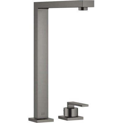 Dornbracht LOT ühe hoova segisti, kahe auguga mikser üksikute rosettidega, kõrgsurve, tume plaatina harjatud, 32815680-99