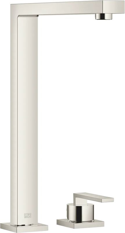 Dornbracht LOT single lever mixer, two-hole mixer with individual rosettes, high pressure, platinum, 32815680-08