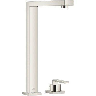 Dornbracht LOT ühe hoovaga segisti, kahe auguga mikser üksikute rosettidega, kõrgsurve, plaatina, 32815680-08