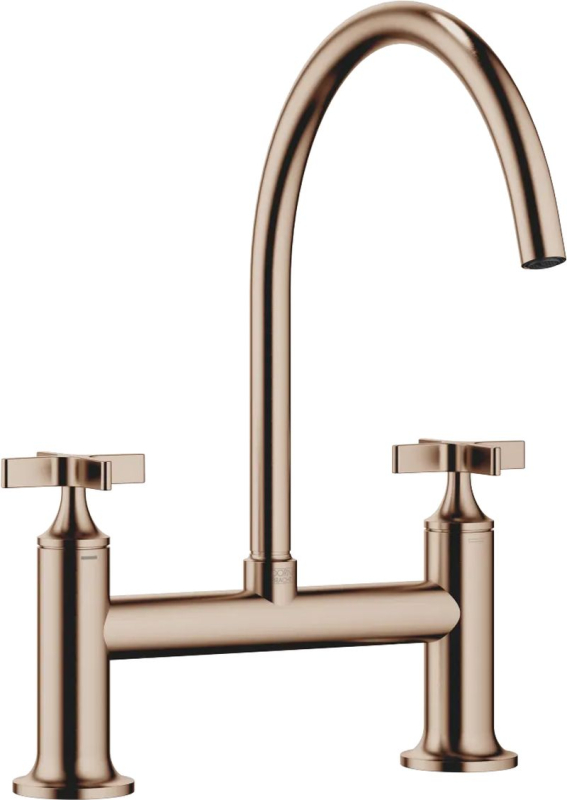 Dornbracht VAIA Мостовой смеситель на два отверстия для раковины/профессионального душа - матовая бронза, 19825809-42
