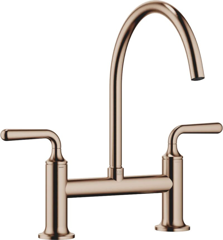 Dornbracht VAIA kahe auguga sildsegisti valamu/professionaalse duši jaoks - harjatud pronks, 19815809-42