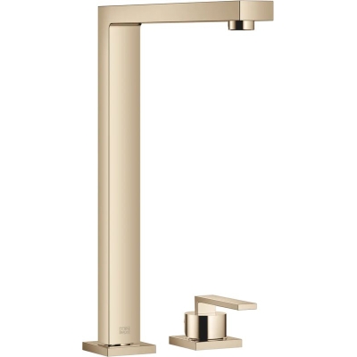 Dornbracht LOT ühe hoovaga segisti, kahe auguga segisti üksikute rosettidega, kõrgsurve, šampanja (22kt kulda), 32815680-47