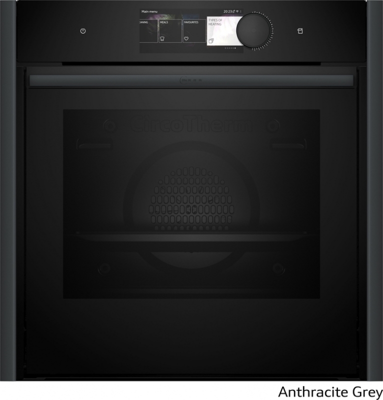 Neff B69FY5CY0, built-in oven with FullSteam, Anthracite Gray Z9060AY0, EEK: A+, WITH 7 YEAR WARRANTY