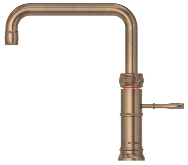 Quooker Classic Fusion Square, PRO3-VAQ, brass patina, CFNSPTBPRO3, 7 YEAR WARRANTY