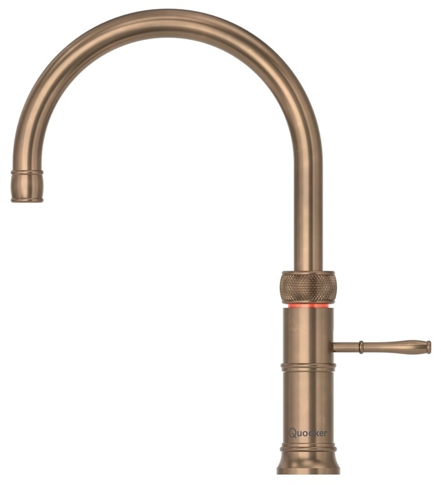 Quooker Classic Fusion Round, PRO3-VAQ, brass patina, CFNRPTBPRO3, 7 YEAR WARRANTY