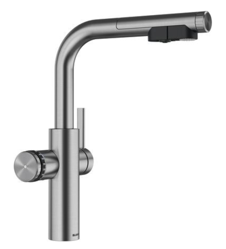 Blanco Choice Icona-L, фиксированный излив высокого давления, матовая нержавеющая сталь, 527923