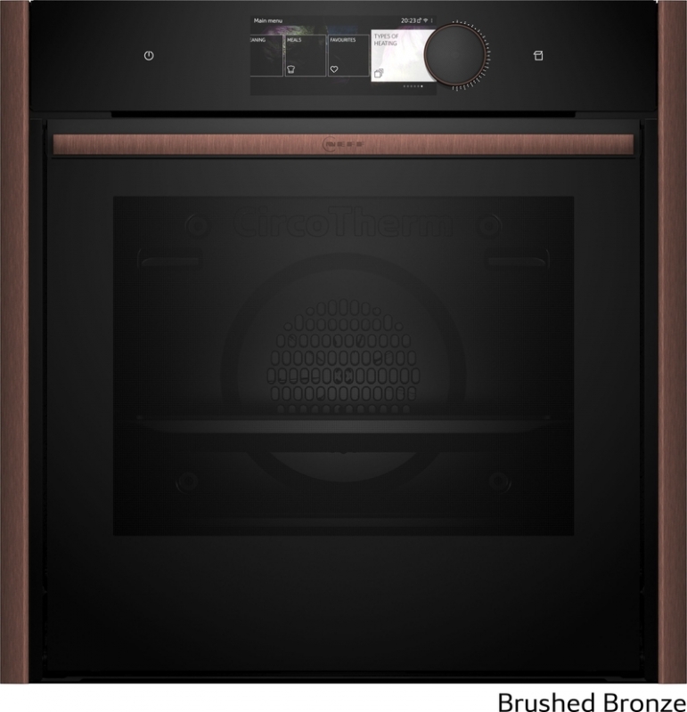 Neff B69FY5CX0, built-in oven with FullSteam, brushed bronze Z9060BY0, EEK: A+, WITH 7 YEAR WARRANTY