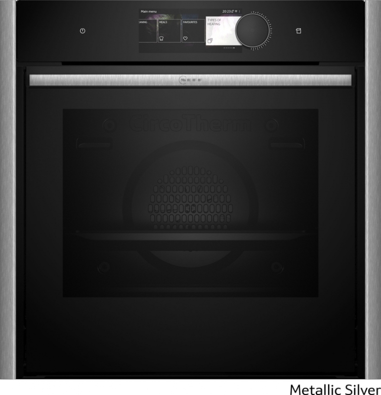 Neff B69FY5CX0, built-in oven with FullSteam, Metallic Silver Z9060MY0, EEK: A+, WITH 7 YEAR WARRANTY