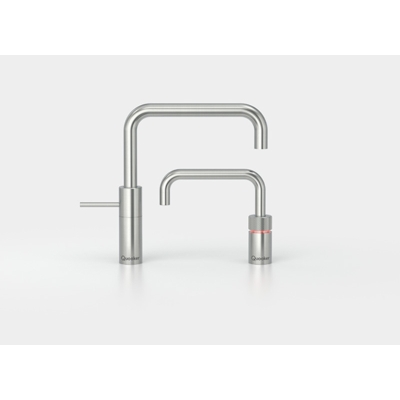 Quooker Nordic Square Twintaps, COMBI, tahke roostevaba teras, NMSSSTNSSSSTCOMBI, 7-aastane GARANTII
