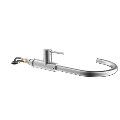 Naber SERVIZIO Namor® 5 aknaluuk, roostevaba teras, kõrgsurve, pööratav, ühe hoovaga segisti, 5025042