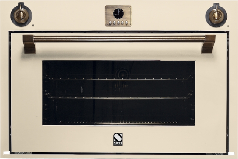 Steel Ascot 90x60, built-in oven, Combisteam, color Crema, AFE9-SCR, with 5 year guarantee!