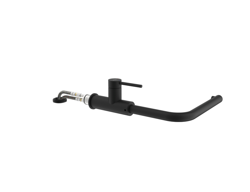 Naber SERVIZIO Namor® 3 window fitting, matt black, high pressure, single lever mixer, swiveling, 5025034