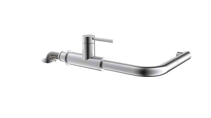 Naber SERVIZIO Namor® 4 window fitting, stainless steel, high pressure, single lever mixer, swiveling, 5025035