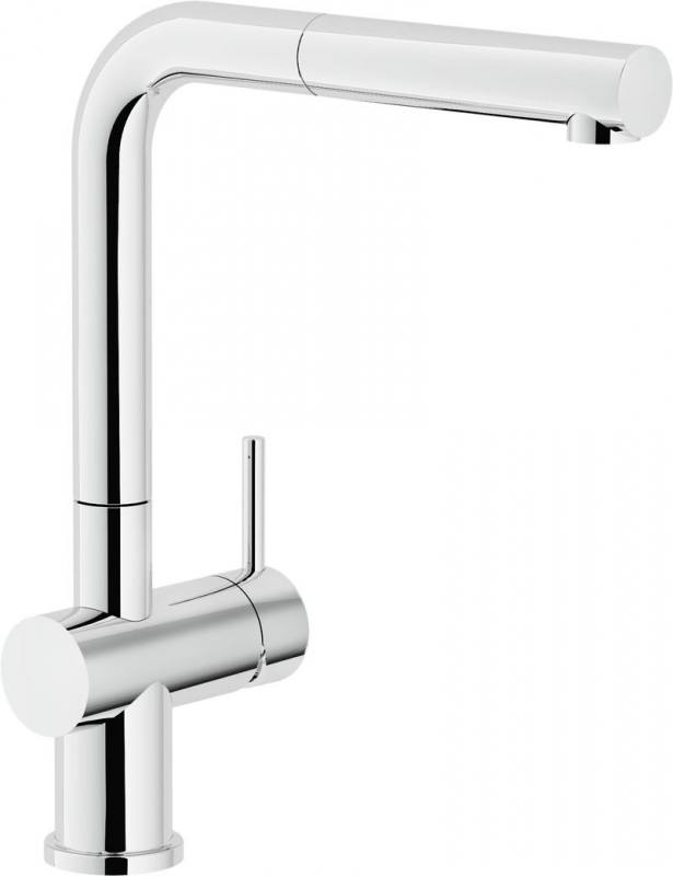 Systemceram KeraDomo SILA, single lever mixer with pull spout, low pressure, 10004, color chrome