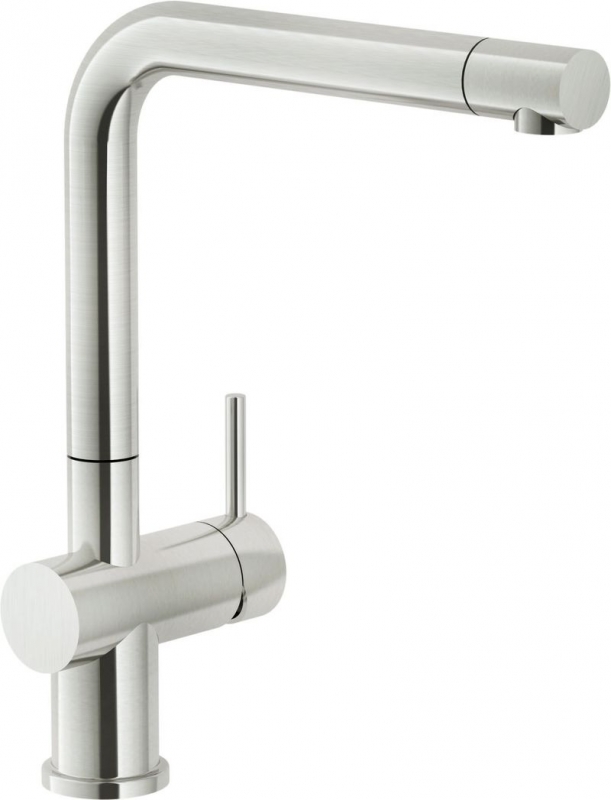 Systemceram KeraDomo SILA, single lever mixer, low pressure, 10303, color stainless steel finish