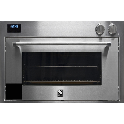 Steel Genesi 90x60, built-in oven, Combisteam, color black, GFE9-SBA, with 5 year guarantee!