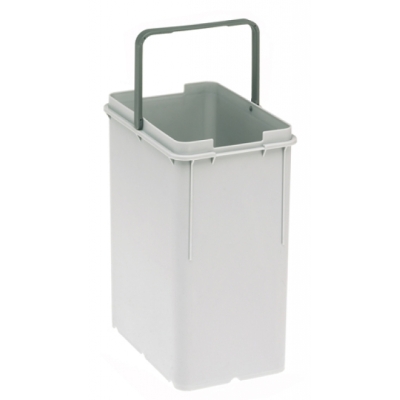 Franke ET waste separation system bucket 8 liters with gray bracket, 220 x 160 x 290 mm, 133.0016.359