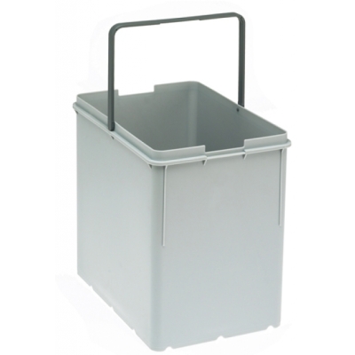 Franke ET waste separation system bucket 14 liters with gray bracket, 315 x 185 x 290 mm, 133.0023.966