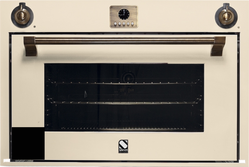 Steel Ascot 90x60, built-in oven, Combisteam, color black, AFE9-SBA, with 5 year guarantee!