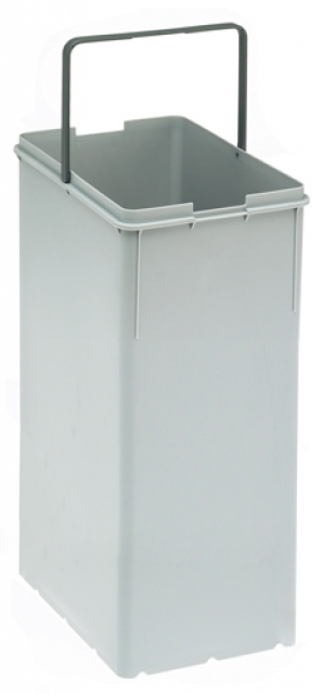 Franke ET waste separation system bucket 20 liters with bracket, gray, 230 x 295 x 365 mm, T5, 133.0042.702