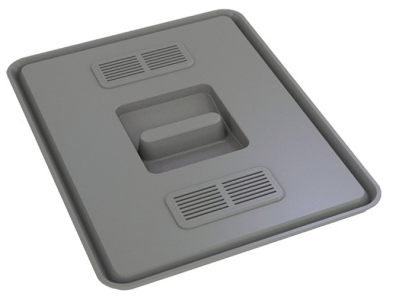 Franke ET waste separation system lid anthracite 18 L with activated carbon filter, 133.0284.697