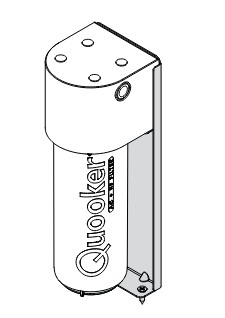 Naber Cox®, holder for Quooker CUBE water filter anthracite, 8013367