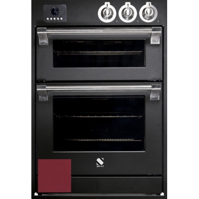 Steel Ascot 60x90, built-in oven, Combisteam, pizza oven, color Bordeaux red, AFFE6-SBR, with 5 year guarantee!