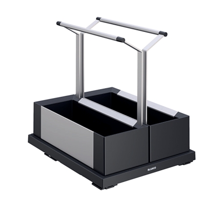 BLANCO Storage Caddy 40, organization system for floor mounting behind swing doors, 527668