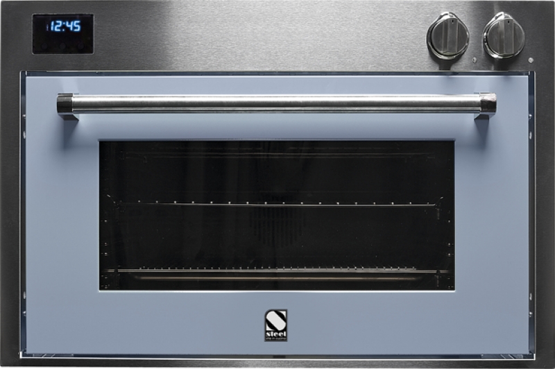 Steel Genesi 90x60, built-in oven, Combisteam, color Celeste, GFE9-SCE, with 5 year guarantee!