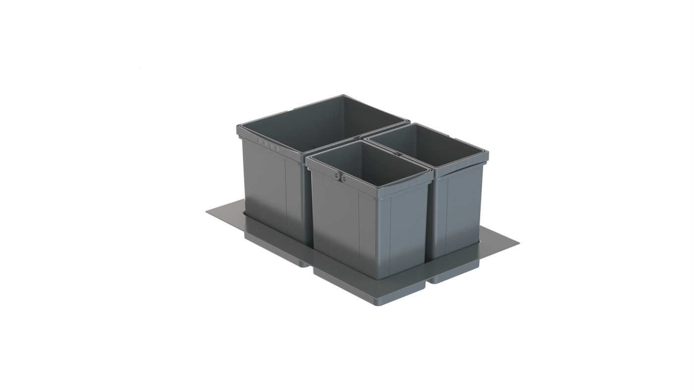 WESCO® Pullboy Versa 265 S/500-3, orion gray, for existing pull-outs, 29 l, 8011713